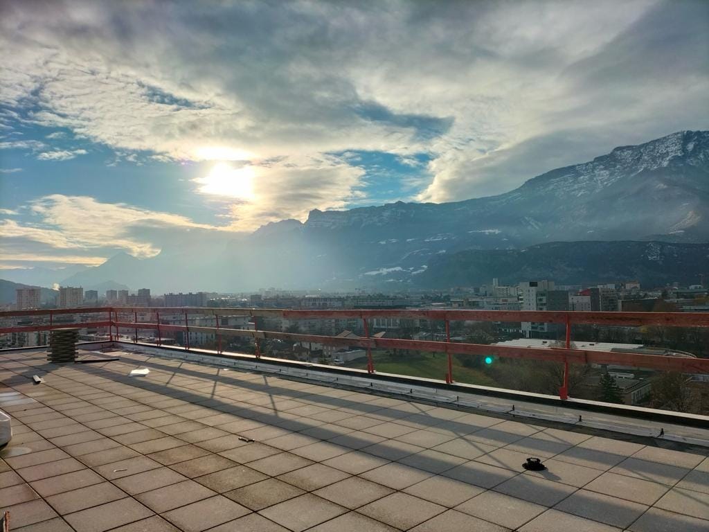 Vue d'un toit étanchéité des toitures