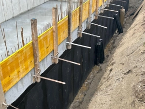 Etancheité d'un mur enterré