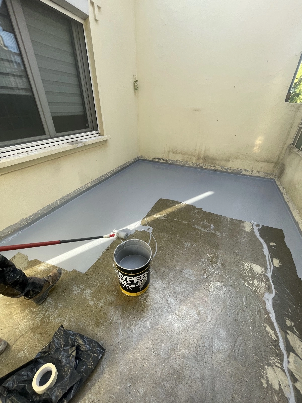 résine système d'étanchéité liquide terrasse balcon